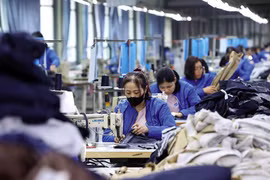 纺织企业充分利用EVFTA带来的机会。图自越通社