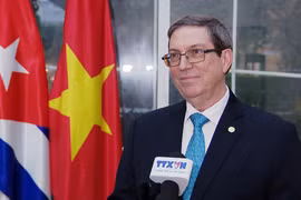 古巴共产党政治局委员、外交部长布鲁诺·罗德里格斯·帕里利亚。图自越通社