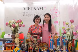 越南展位的一角。图自越通社