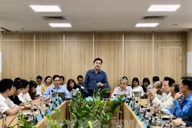 胡志明市工贸局局长裴谢黄宇发表讲话。图自越通社