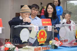 第16号投票区。图自越通社