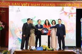 2025年海外越南人越南语日暨海外越南语使者大赛启动仪式。图自越通社