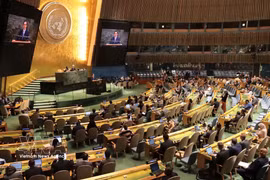 9月4日，联合国大会在纽约总部正式通过由越南发起并推动的《2027—2036年可持续发展文化国际十年》决议。图自越通社