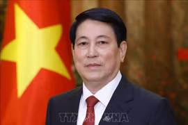 越南国家主席梁强。图自越通社