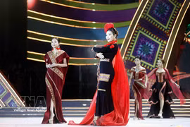 山罗国际土锦之夜服装秀。图自越通社