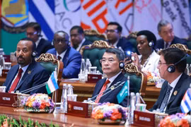 越南政府总理黎明兴出席金砖国家领导第十八次í会晤。图自越通社