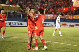 越南队首战大胜老挝 5-0。图自越通社