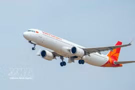 太阳富国航空的飞机。图自越通社