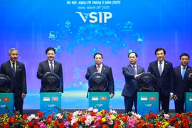 越新两国总理共同出席越南-新加坡太平工业园区开工仪式
