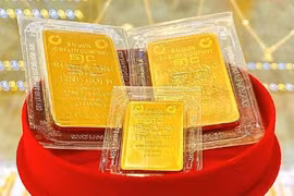 4月5日下午越南国内金价下跌120万越盾。图自互联网