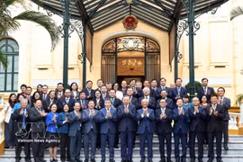 越共中央总书记、国家主席苏林会见越南友好组织联合会代表