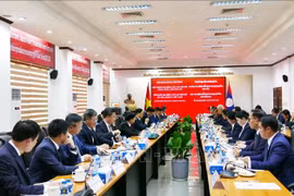 会谈场景。图自越通社