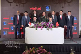 2026年2月4日，越南军队电信工业集团（Viettel）与越南签署合作协议。图自越通社