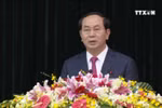 越南国家主席陈大光向胡志明市武装力量拜年