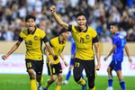 第31届东运会男足比赛：马来西亚U23队2比1战胜泰国U23队