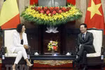 国家主席武文赏会见比利时参议院议长斯蒂芬妮·德霍斯