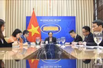 越南外交部部长裴青山与中国国务委员、外交部长秦刚通电话