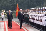 国家主席武文赏与澳大利亚总督戴维·赫尔利举行会谈