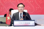 国会主席王廷惠在第44届东盟议会联盟大会全体会议上发表讲话