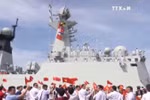 中国海军军舰首次访问越南金兰港