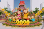 2020年阮慧迎春花街的吉祥物和装饰品准备就绪 