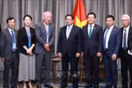 范明政总理已会见中国太平洋建设集团创始人、庄严智库理事长严介和。图自越通社