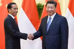 印尼总统佐科·维多多和中国国家主席习近平
