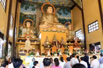 庞龙寺国泰民安祈求大典吸引众多旅居老挝越南人参加（图片来源：越通社）