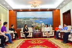 广宁省人委会副主席武氏秋水会见菲律宾旅游部代表团。