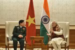 印度总理纳伦德拉·莫迪会见越南国防部部长吴春历（图片来源：《越南人民军报报》）