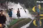 宝禄丝绸与林同土锦时装秀在大叻市举行