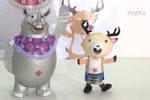 胡志明市退休老师使用蛋壳制作亚运会吉祥物
