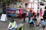 以可再生废弃物为主，营造儿童乐园