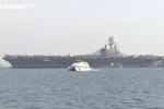 美国海军航母编队访问越南岘港市