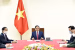 政府总理范明政与中国国务院总理李克强通电话