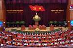 越南共产党第十三届中央委员会任期中期会议落幕