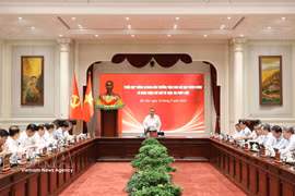 越共中央关于完善体制和法律执行指导委员会常务委员会在河内举行2026年9月例会。图自越通社