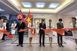 越南与朝鲜关系图片展在朝鲜平壤举行。图自越通社