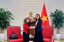 越南外交部副部长阮明姮会见美国新任驻越南特命全权大使詹妮弗·威克斯·麦克纳马拉。图自外交部