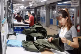 太原省TNG纺织服装股份公司生产出口欧盟市场的产品。图自越通社