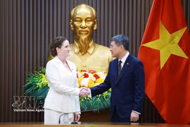 越南政府总理黎明兴会见新西兰驻越大使。图自越通社