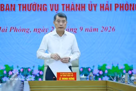 越共中央政治局委员、政府总理、第222检查监督团团长黎明兴发表讲话。图自越通社