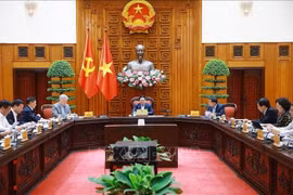 越南政府总理范明政主持会议。图自越通社