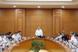 越共中央总书记、国家主席苏林发表总结发言。图自越通社
