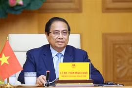 越南政府总理范明政出席气候行动峰会。图自越通社