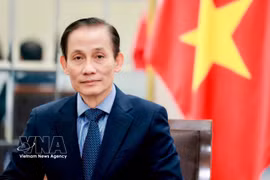 越共中央政治局委员、外交部长黎怀忠。图自越通社