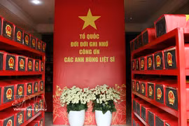 500昼夜战役展开3个月后在黎氏莲公园共归集664具烈士遗骸。图自越通社