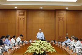 越共中央总书记、国家主席苏林讲话。图自越通社
