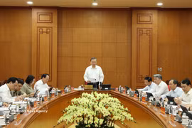 越共中央总书记、国家主席苏林发表讲话。图自越通社