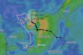 台风路径。越通社发